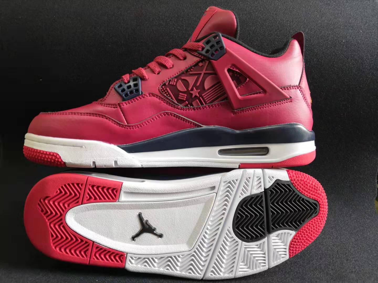 2019 Air Jordan 4 Retro China Red Shoes